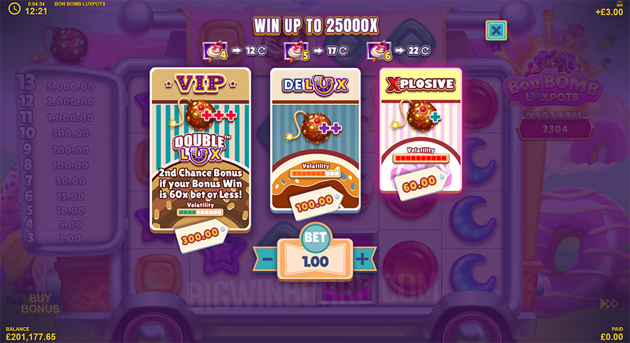 Bon Bomb Luxpots Megaways slot